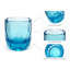 8 oz Verre bleu à facettes en verre-131383632