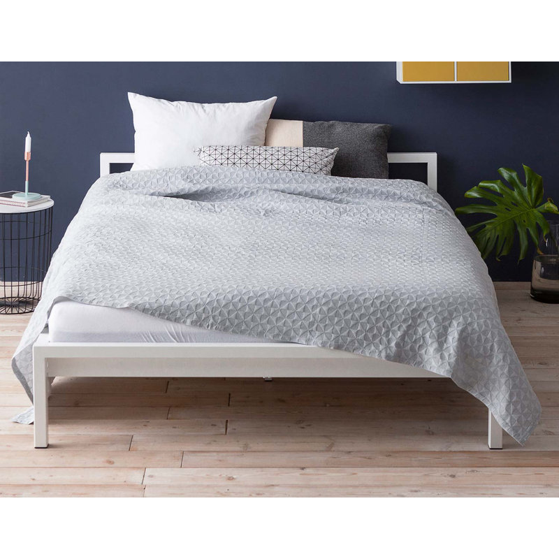 Seddon Bed, European Kingsize (160 x 200 cm), White