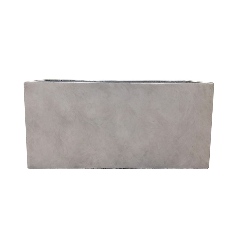 Gethsemane Planter, Weathered Concrete, 12" H x 12" W x 23" D