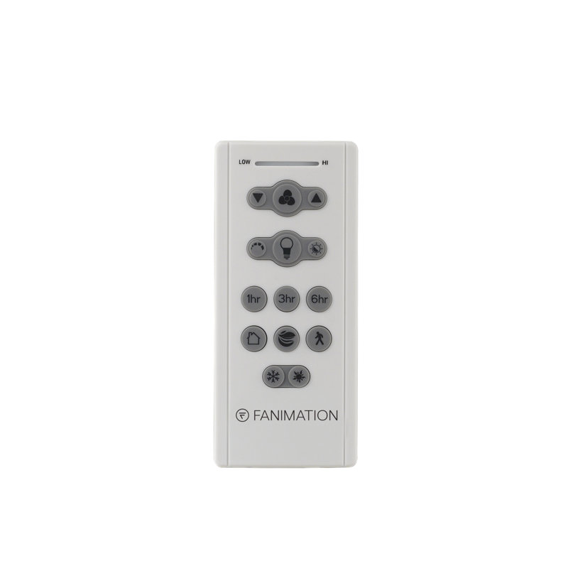 TriAire Custom Indoor/Outdoor Ceiling Fan DC Motor- Matte White, Matte White, 15.92'' H X 7.09'' W X 7.09'' D 