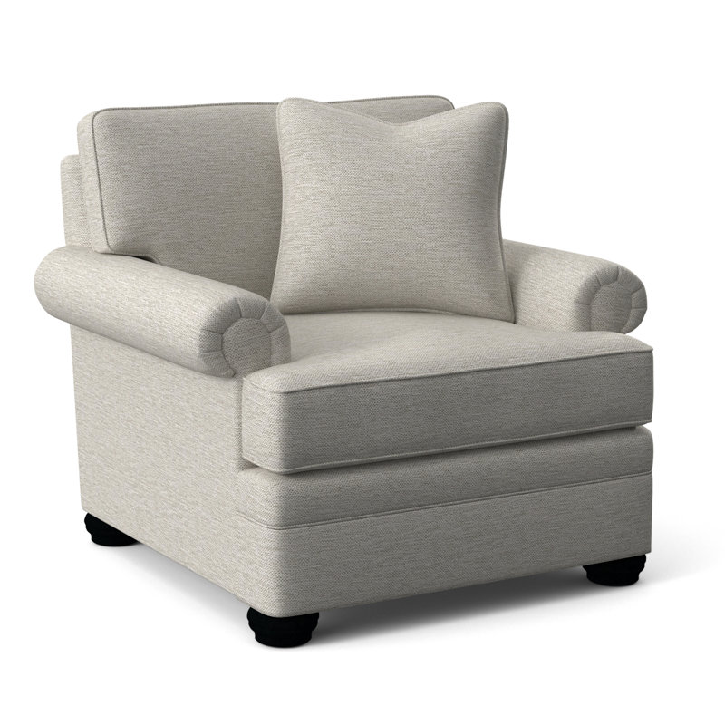Fauteuil Kensington, Brown Geometric, 0456-33, Finition noire