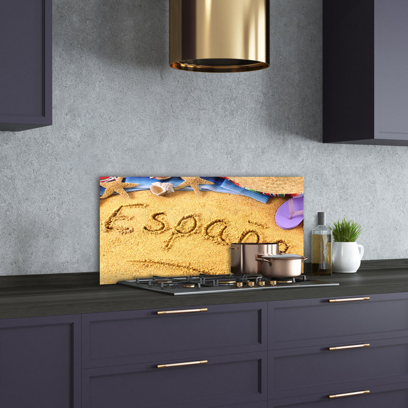 Wandi 50cm W x 100cm L Glass Peel and Stick Panel