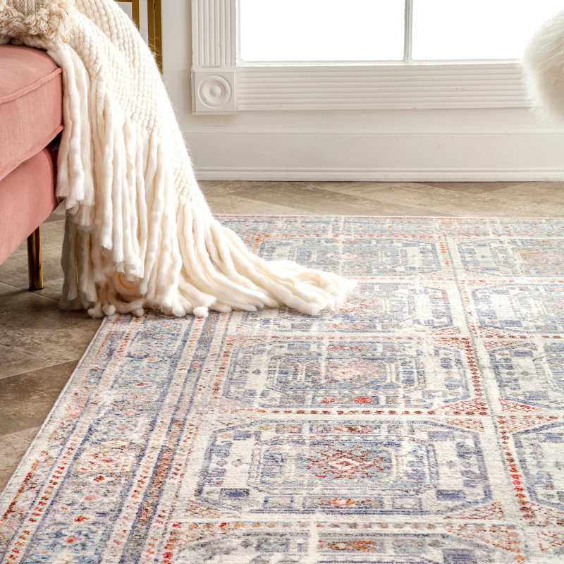 Rippy Geometric Indoor Rug, Rectangle 5'3" x 7'7"