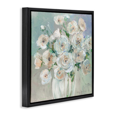 Muted Blush Roses Abstraction