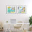 «Whimsical Wild Jungle Animals», ensemble de 2 reproductions encadrées sous verre, par Carla Daly-403820011-403820015
