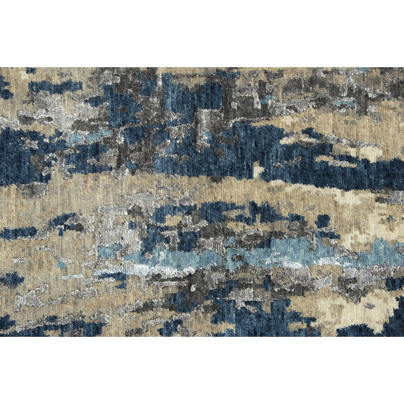 Wool Abstract Indoor Rug, 6' x 9'