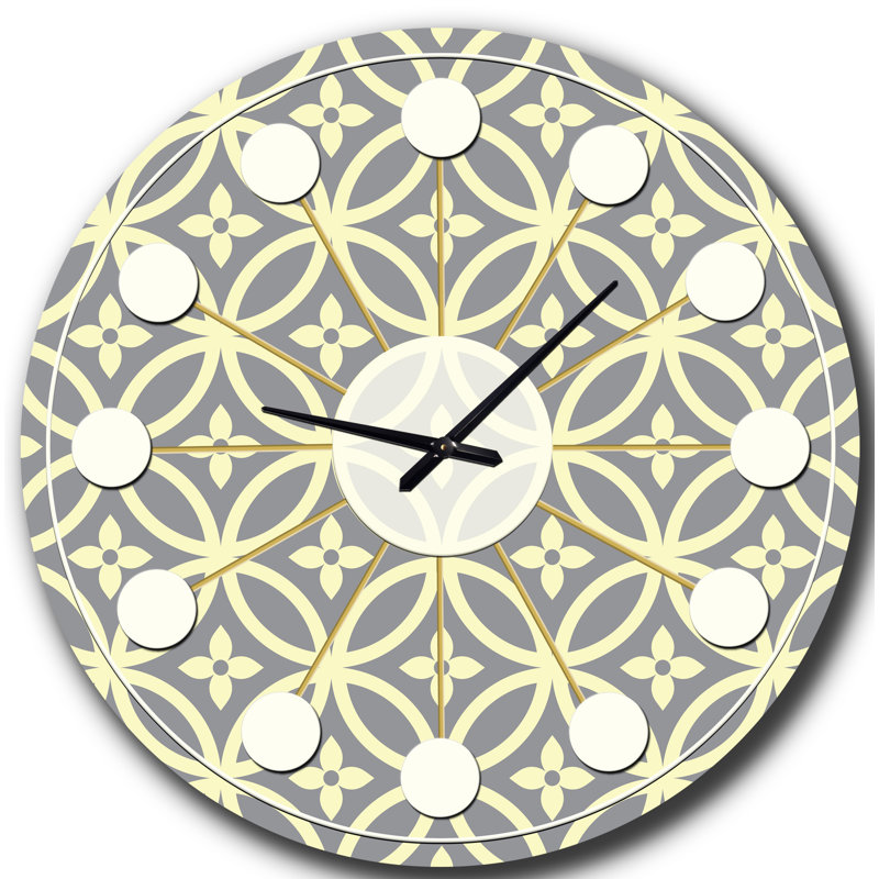 Horloge murale rétro Mid-Century, Moyenne