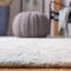Tapis bleu / gris / beige en laine / coton touffeté à la main Anish-871637363