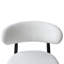 White Boucle Counter Stool Rubberwood Frame Set of 2-34236425