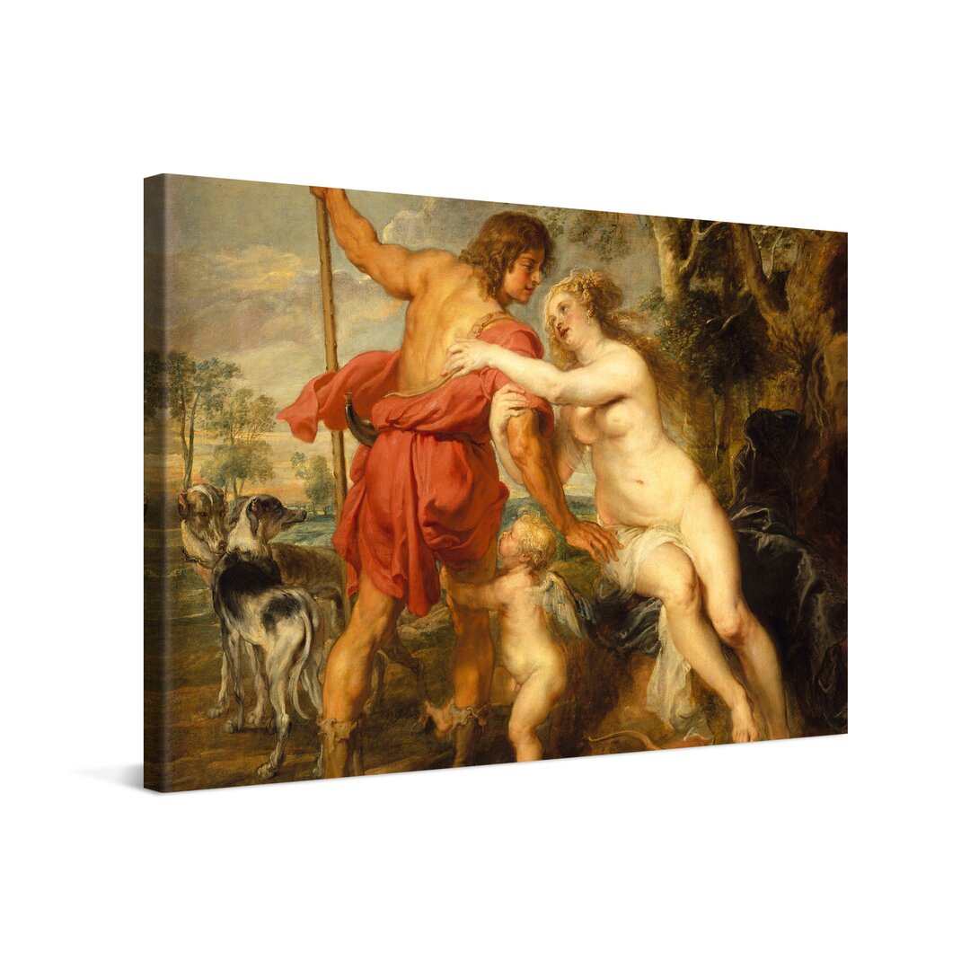 Leinwandbild Venus And Adonis von Peter Paul Rubens