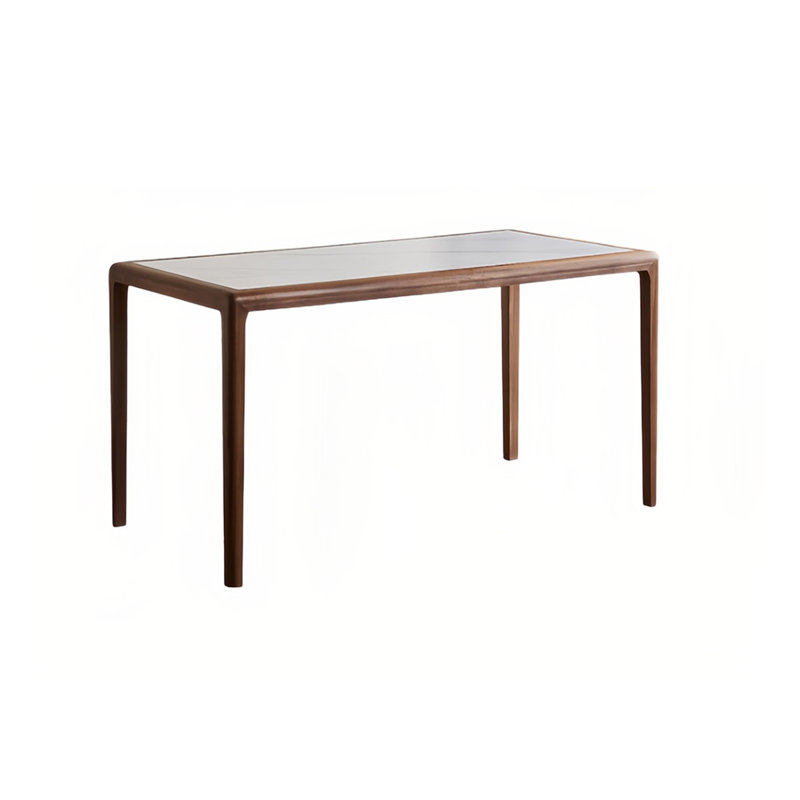 Tiy Solid Wood Base Dining Table, 29.52"H x 55.11"L x 31.49"W