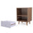 Nightstands Set of 2, Night Stand with Drawer and Open Storage Shelf, Bedside Tables with Solid Wood Legs, End Table, Side Table for Bedroom-1450758932