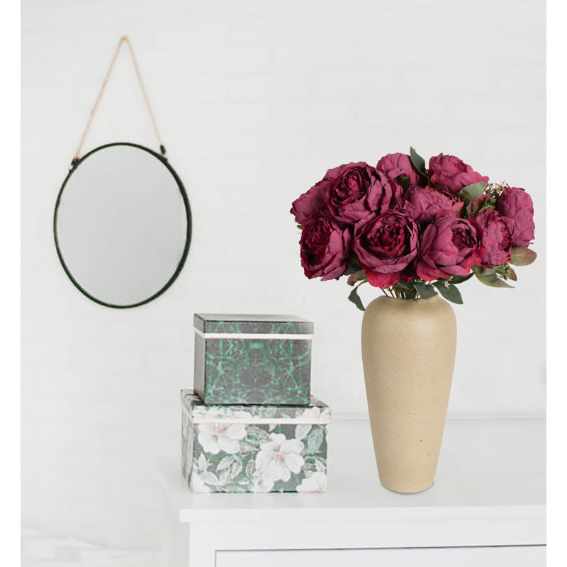 Arrangement floral bouquet de pivoines rétro, Rouge
