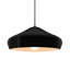 Radiance - luminaire suspendu 1 lumière Crease - blanc mat avec intérieur champagne doré - noir mat - l 15,25 po x H 6,5 po - ampoule remplaçable - cordon noir-546138282-546138261-546138266