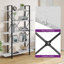 Kazys 71"H x 47"W 5-Tier Wood Vintage Industrial Etagere Bookcase-372559146