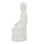 Figurine de Bouddha assis blanc 5,5 x 4,7 x 11,8 po