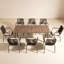 Ensemble repas pour terrasse pour 8 personnes de L 77,95 po avec 8 chaises en rotin-132143447-132143450