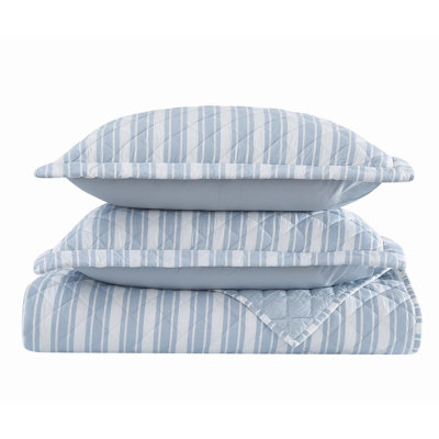 The Farmhouse by Rachel Ashwell Wide Ticking Stripe Quilt Set