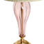 Lampe de table géométrique en verre 33 po