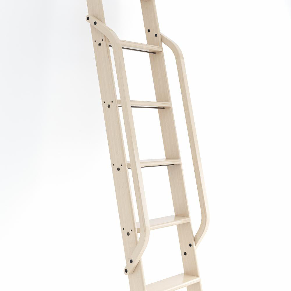 Quiet Glide Maple Wood Library Ladder Handrail (No Ladder) | Wayfair