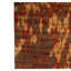 Wool Abstract Area Rug in Red