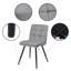 Chaise d'appoint rembourrée en velours Furst-765912832