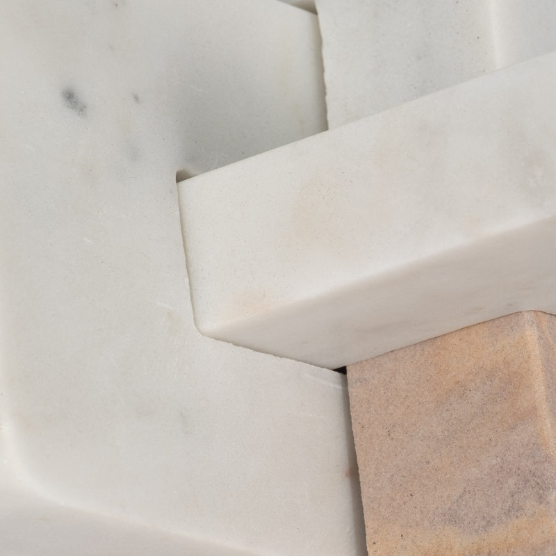 Romilly Chiara, nœuds de marbre, objets décoratifs, H 9 po x l 9 po x P 9 po