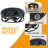 3-Light Industrial Flush Mount Ceiling Light, Black Metal Cage Drum Fixture, E26 Base, Modern Farmhouse Close To Ceiling Lighting For Hallway, Bedroom, Kitchen-1905716395