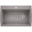 Diamond SILGRANIT 33.5" L x 22" W Super Single Drop-in/Undermount Kitchen Sink-17354953-40566057