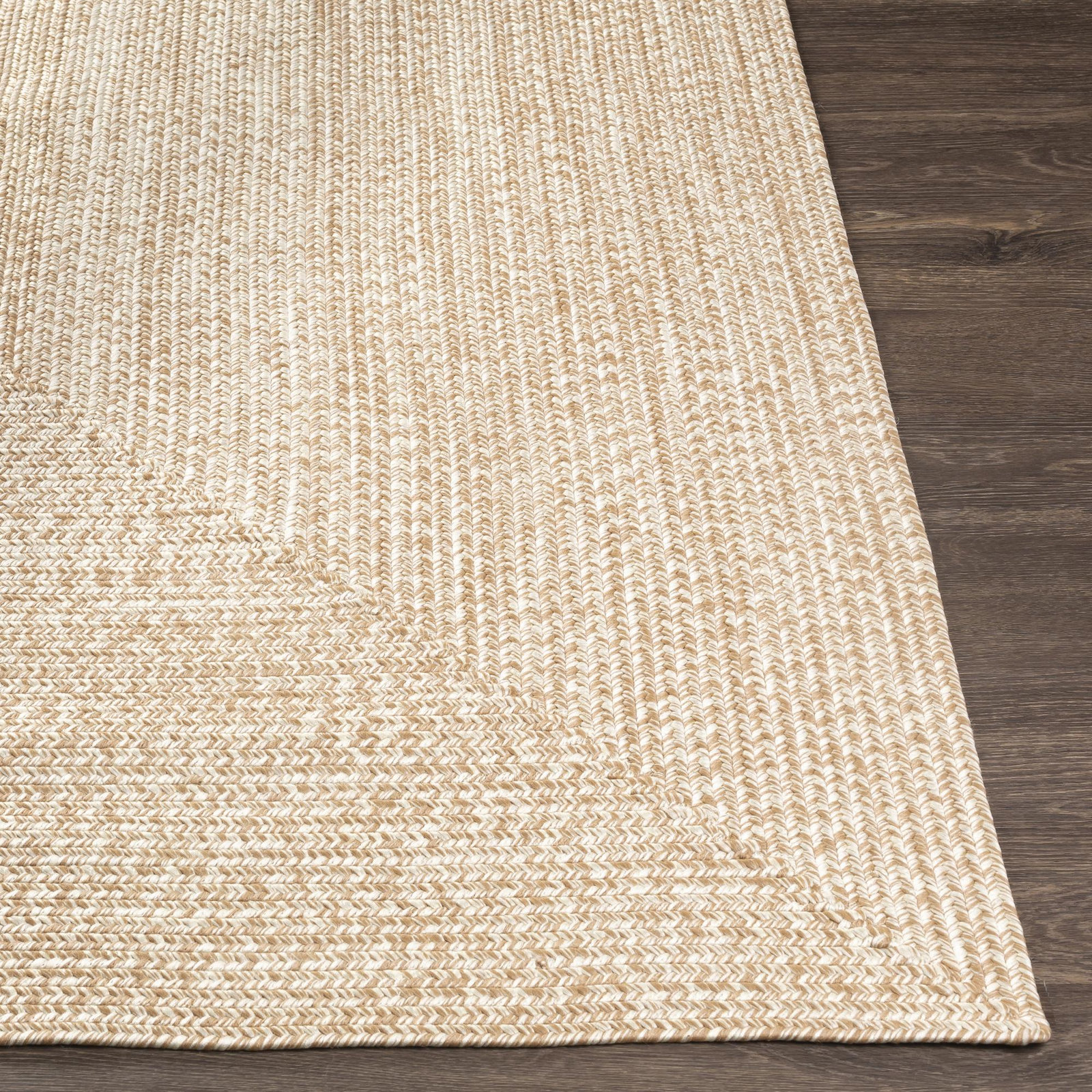 Leroux Beige Indoor/Outdoor Rug, Runner 2'6" x 8'