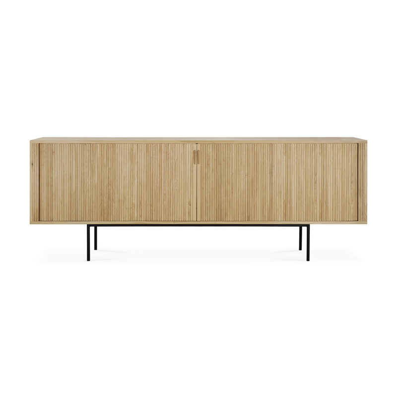 Roller Max 88.1'' W Solid Wood Sideboard, Oak