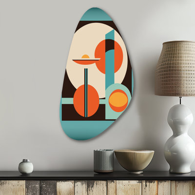 Art mural rétro en métal Mid-Century II - Modern Midcentury Fall