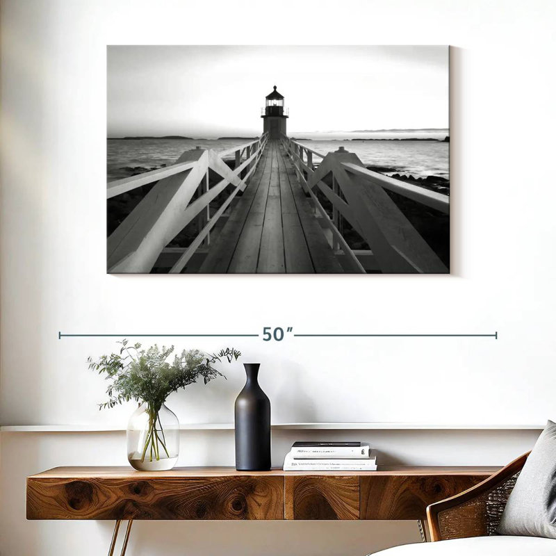 Nicci Marshall Point Lighthouse Pier, 26" H x 39" W