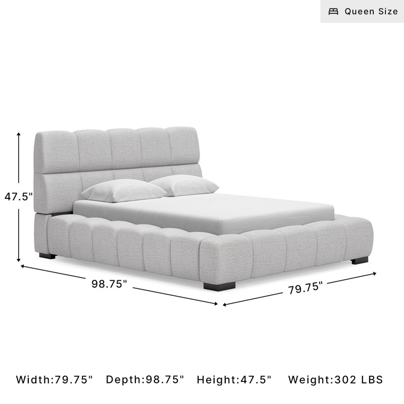 Queen Upholstered Bed, Queen
