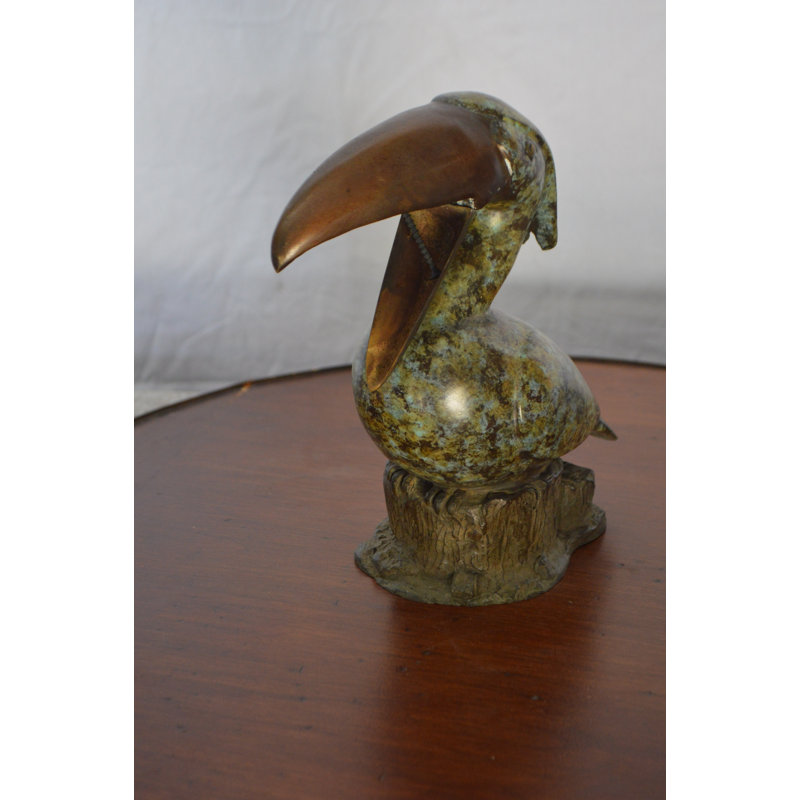 Copper Toucan Bird Fountain