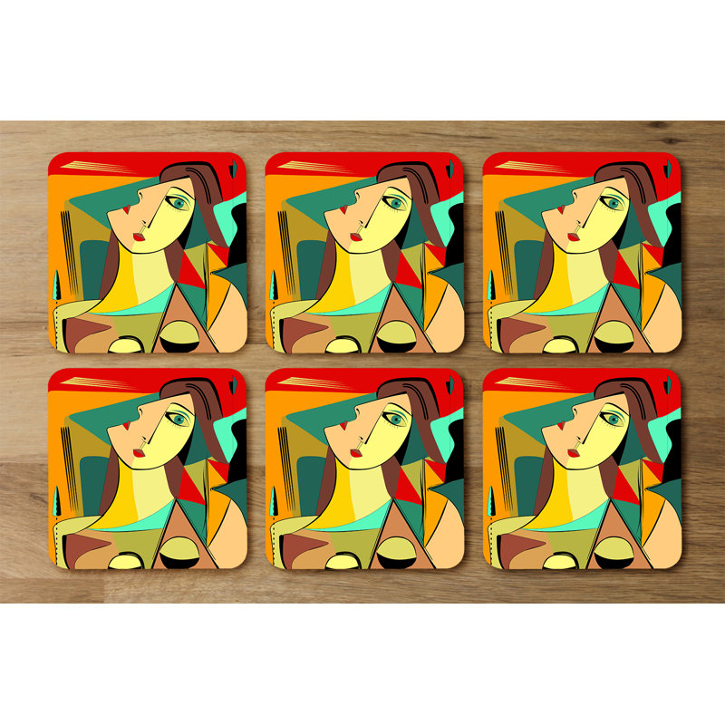 Dougal Square 6 Piece Coaster Set