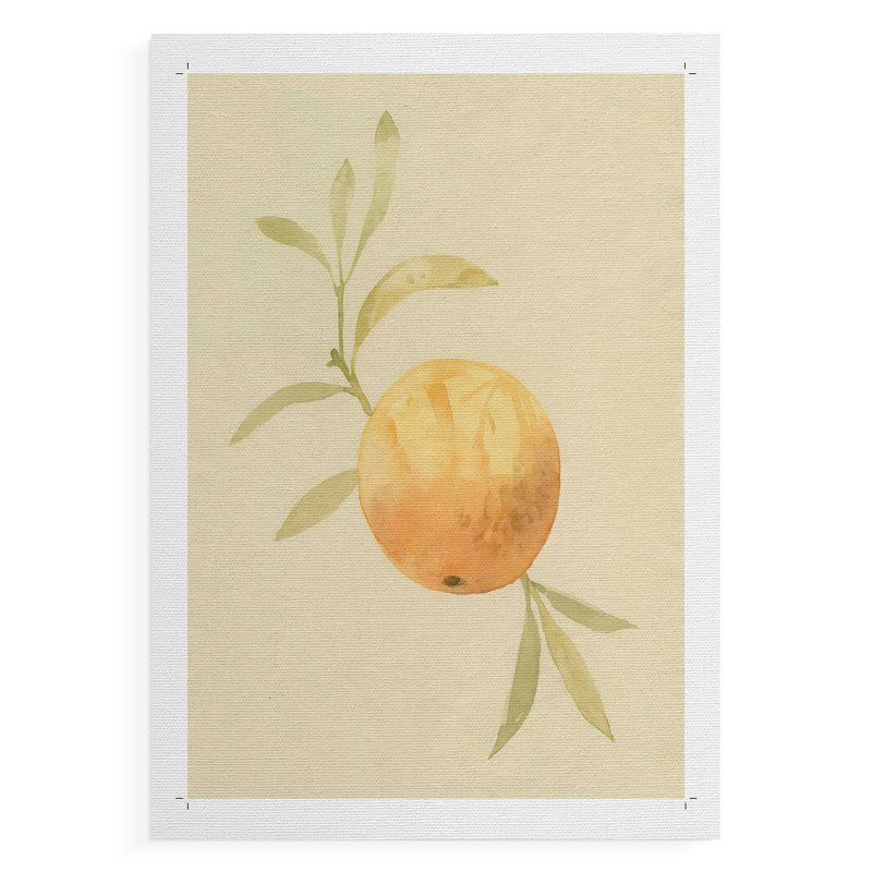 Dappled Oranges IV - Impression sur toile seulement - NON-CADRE, H 12 po x l 8 po