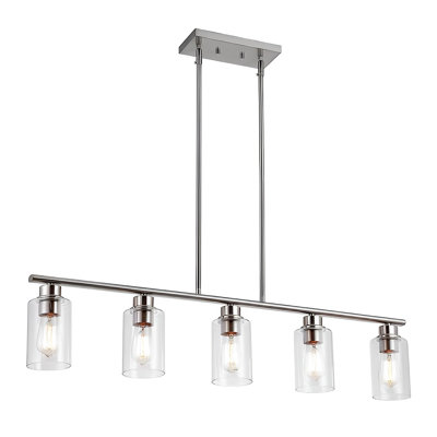 Luminaire suspendu pour îlot de cuisine 5 lumières Asa