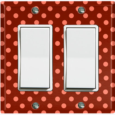 Patterned 2 - Gang Rocker Standard Wall Plate