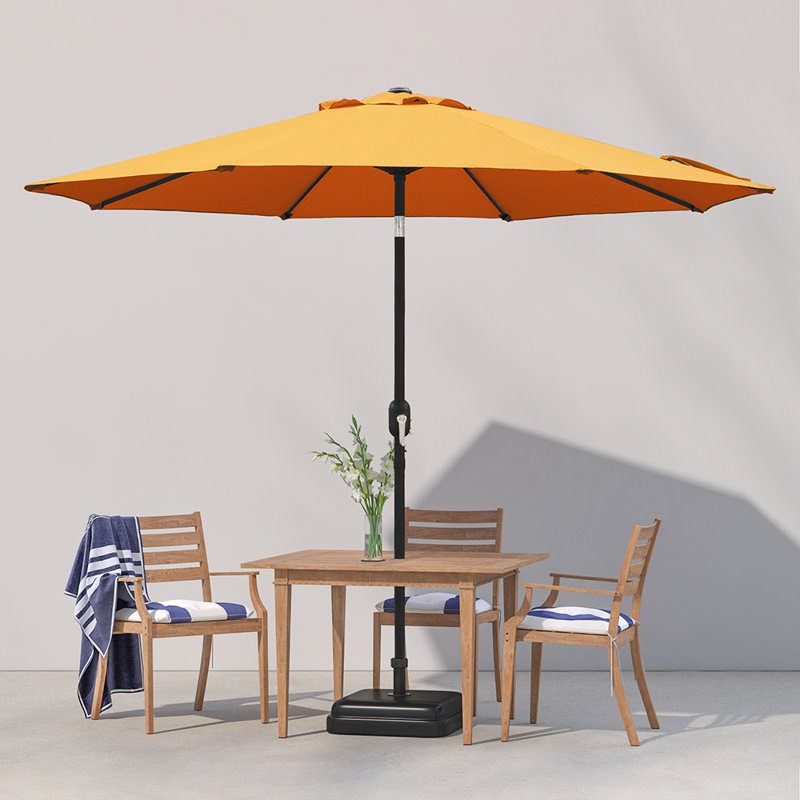 Parasol de marché inclinable Tempo de 2,74 m, Orange
