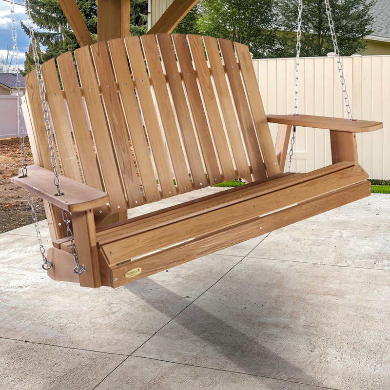 Western Red Cedar Pergola Swing with Metal Hardware