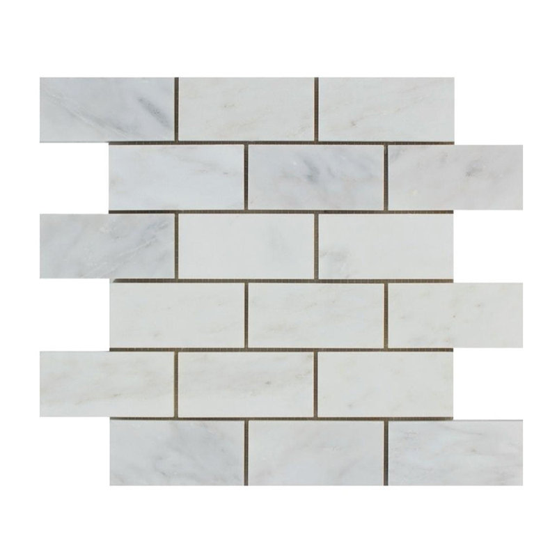 Carreau de mosaïque en marbre et brique