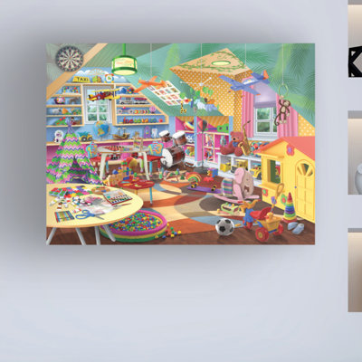 «Lets Play» par Bigelow, impression sur toile tendue