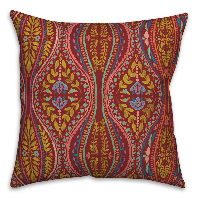 Housse et insert de coussin extérieur Adelman, Rouge