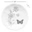 Ensemble d'assiettes florales 6 pièces Lenox 817046 Butterfly Meadow, 3,05 lb, blanc