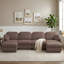 Canapé en U avec assise profonde et repose-pieds amovible-128969675-128969676