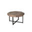 Table basse octogonale rétro avec pieds en métal, brun antique pour la décoration de la maison-124546924