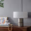 Lampe de table en bois de manguier