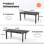 Table de salle à manger extensible