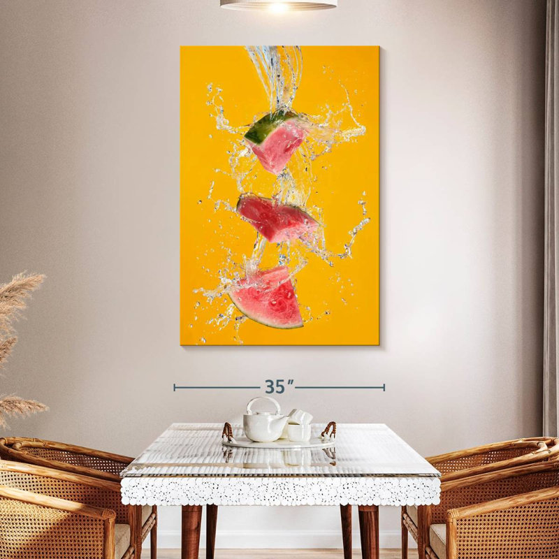 Yarlin Watermelon Splash, 51" H x 34" W
